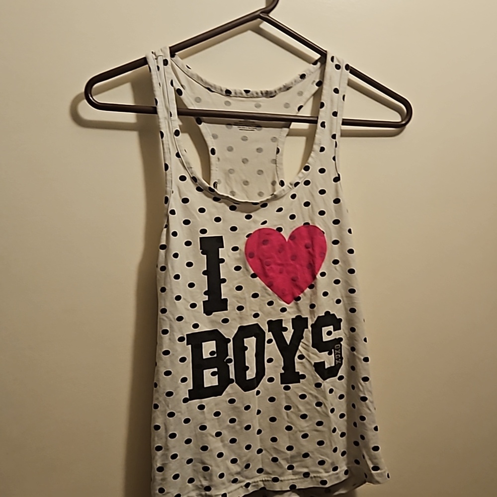 Large Polka Dotted XOXO PJ Shirt